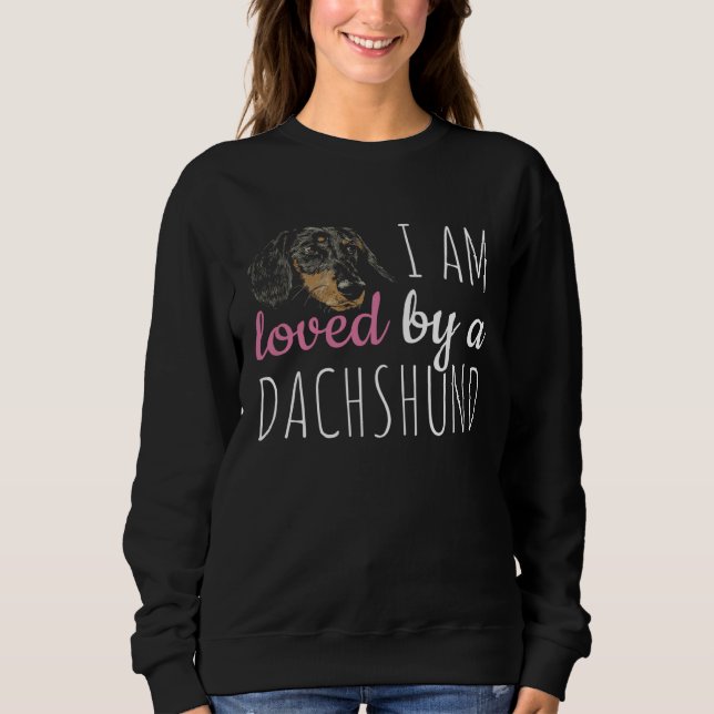 Sweatshirt Dachshund Dachshund Dog Love Retro (Devant)