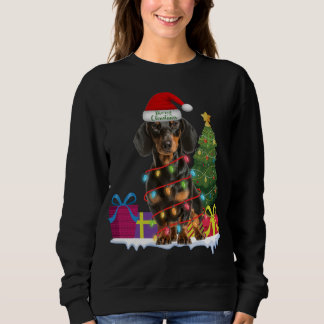 Sweatshirt dachshund dackel wiener dog laide de noël moche