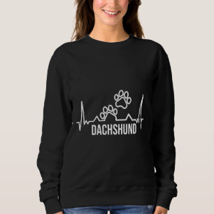 Sweatshirt Dachshund Empreintes de pattes De Chiens Pour Femm