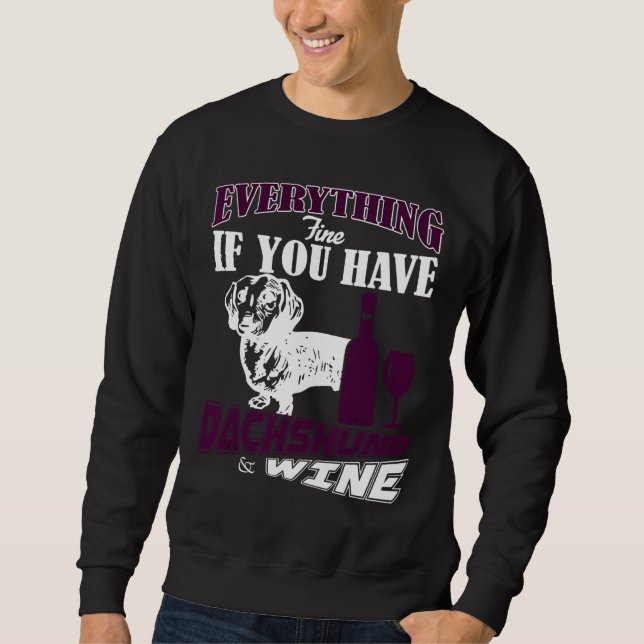 Sweatshirt Dachshund Fine (Devant)