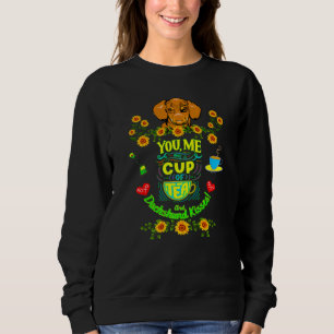 Sweatshirt Dachshund Funny Wiener Dog Pet Mignonne-Moi Coupe
