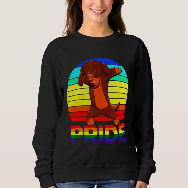 Sweatshirt Dachshund Gay (Devant)