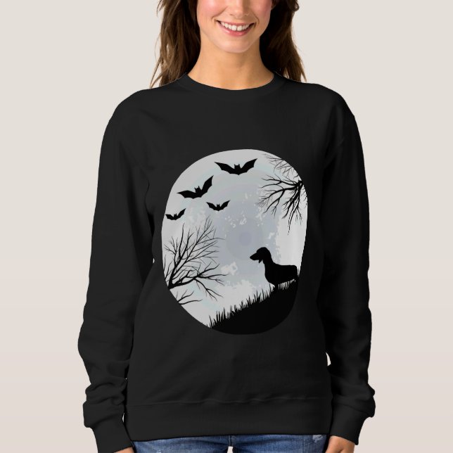 Sweatshirt Dachshund Halloween     (Devant)