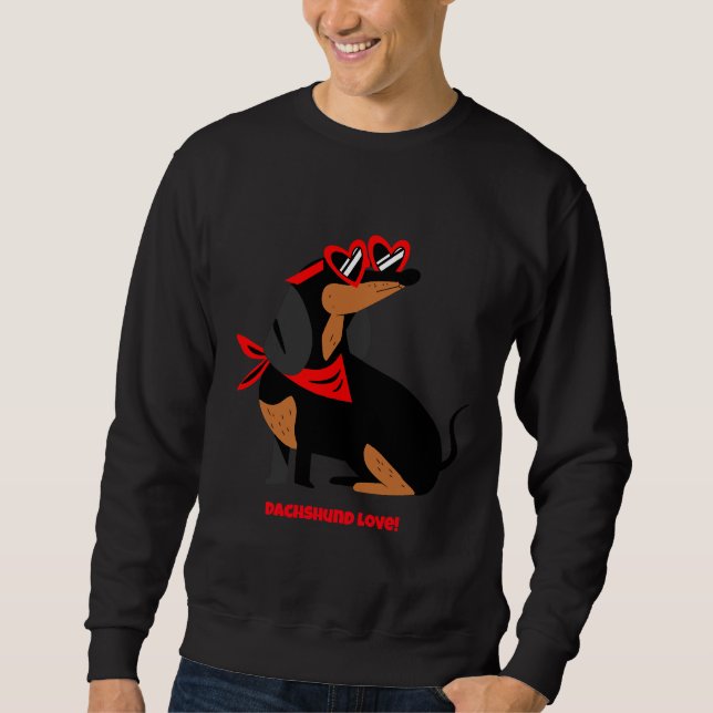 Sweatshirt Dachshund Love ! (Devant)