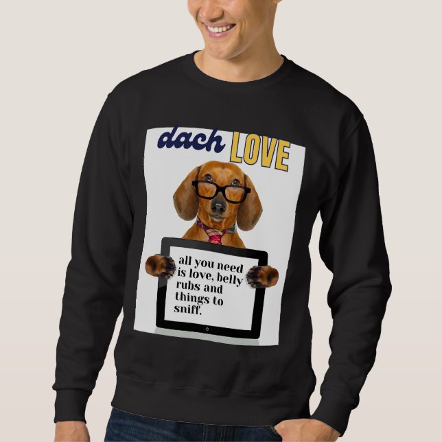 Sweatshirt Dachshund Love 430 (Devant)