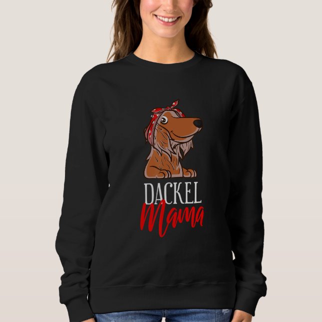 Sweatshirt Dachshund Mama (Devant)