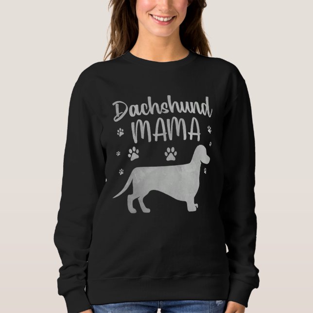 Sweatshirt Dachshund Mama Design For Women Girls Doxie Dog (Devant)