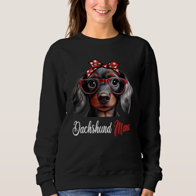Sweatshirt Dachshund Mama Dog Mom Headband Mothers Day (Devant)