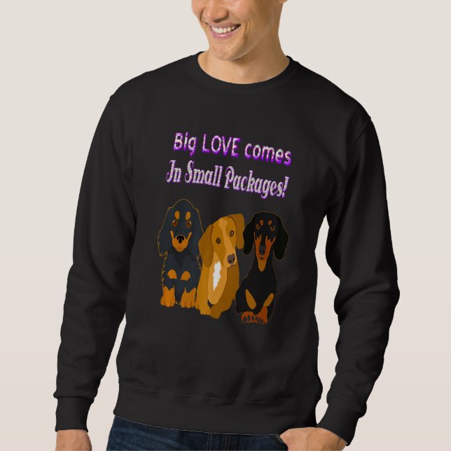 Sweatshirt Dachshund Mignonne Wiener Chien 2 (Devant)