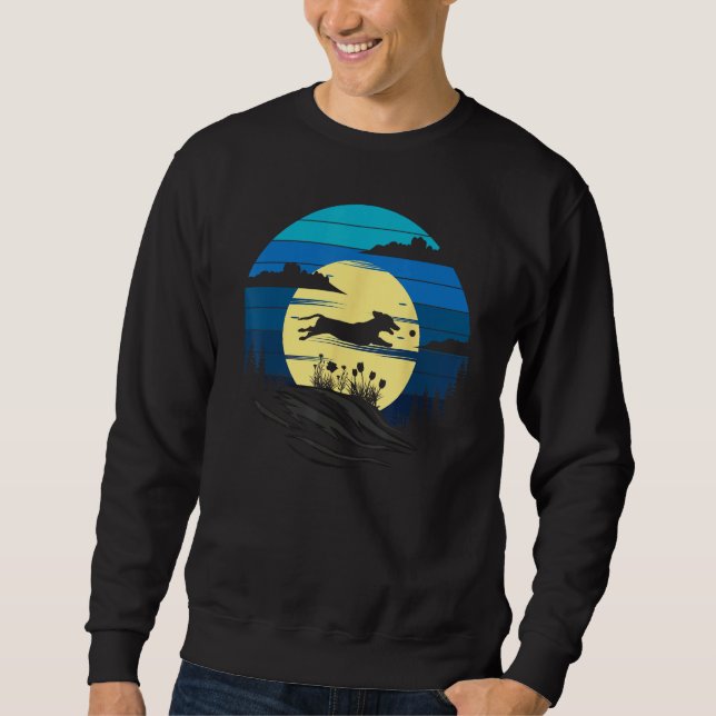Sweatshirt Dachshund Moon Doxie Weiner Wiener Dog (Devant)