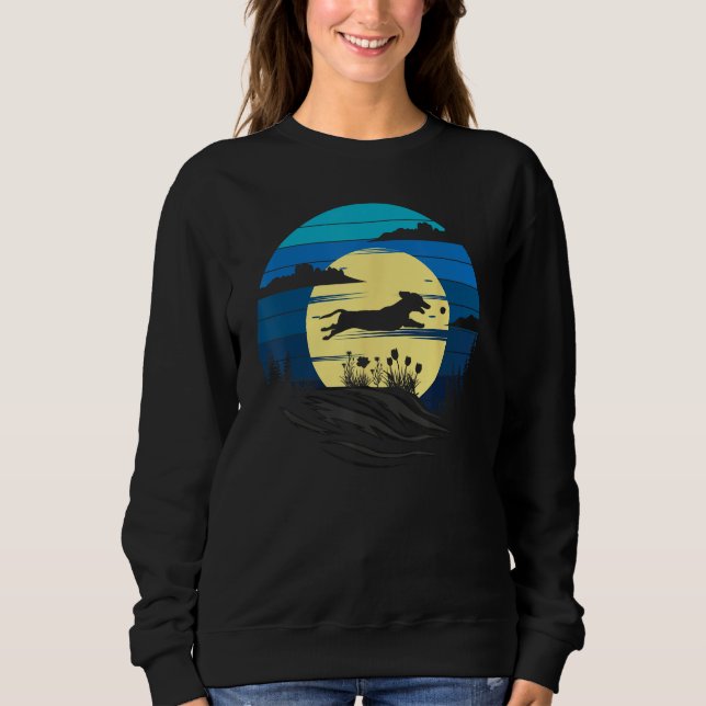 Sweatshirt Dachshund Moon Doxie Weiner Wiener Dog (Devant)