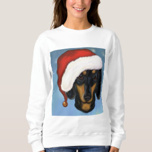 Sweatshirt Dachshund Père Noël