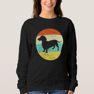Sweatshirt Dachshund Vintage Retro 80s Doxie Chien Maman Chie