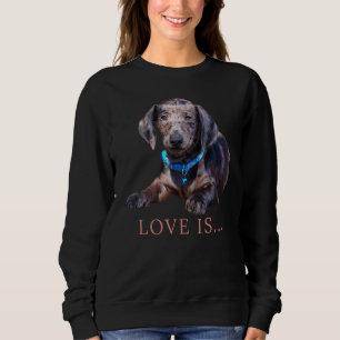 Sweatshirt Dachshund Weiner Chien Maman Papa Doxie Chien Coup