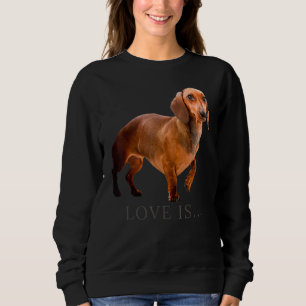 Sweatshirt Dachshund Weiner Chien Maman Papa Doxie Puppy mign
