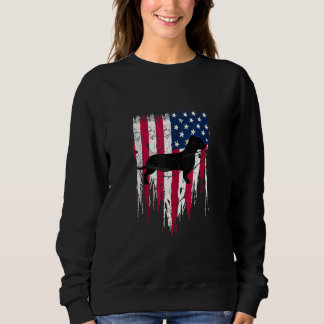 Sweatshirt Dachshund Weiner Drapeau américain 4 juillet