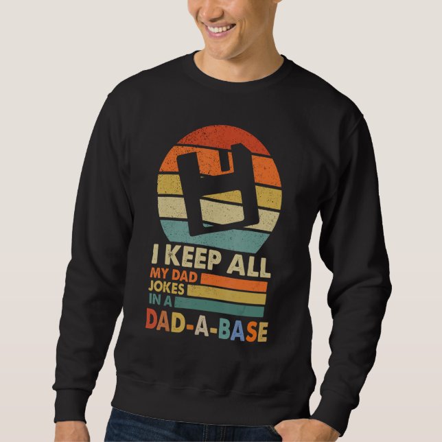 Sweatshirt dad jokes in dad a base vintage for father s day 5 (Devant)