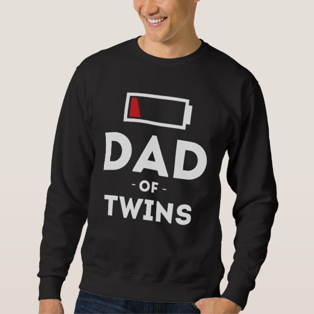 Sweatshirt Dad of Twins Clothing for Father Husband Dad Men (Devant)
