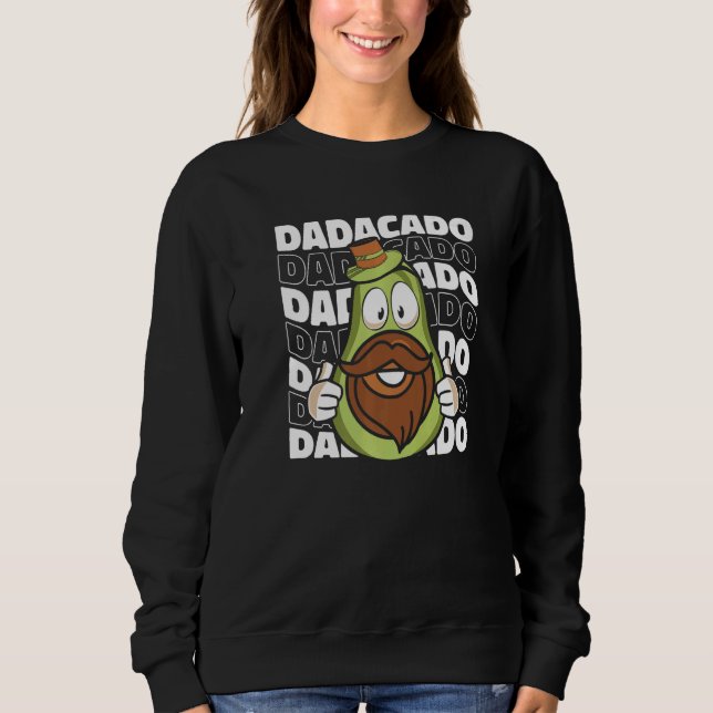 Sweatshirt Daddy Avocado Father - Papa Dad Premium (Devant)