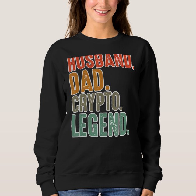 Sweatshirt Daddy Nft Crypto Bitcoin Trading Minière Pères D (Devant)