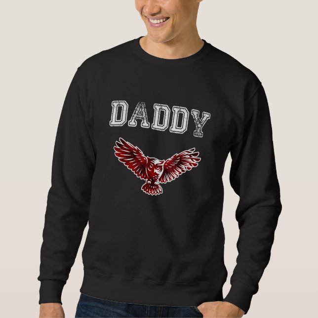 Sweatshirt DADDY OWL Men Red Plaid Christmas Pajama Family Da (Devant)