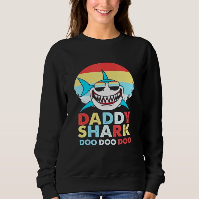 Sweatshirt Daddy Shark Doo Doo Doo (Devant)