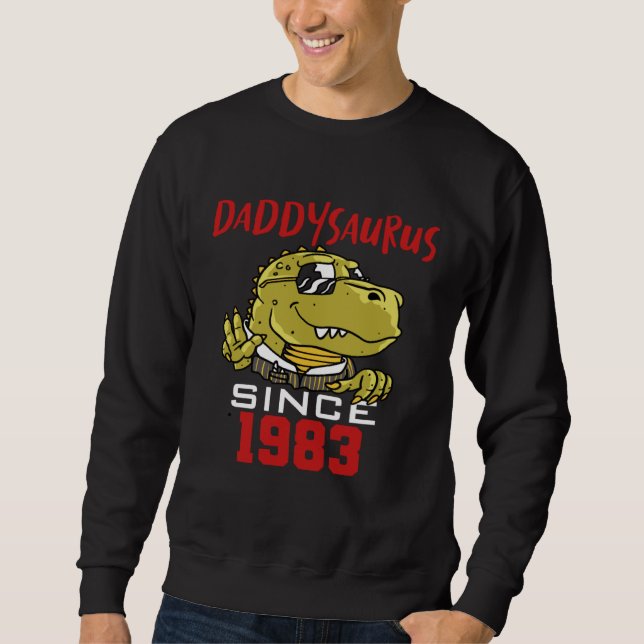 Sweatshirt Daddysaurus depuis 1983 (Devant)