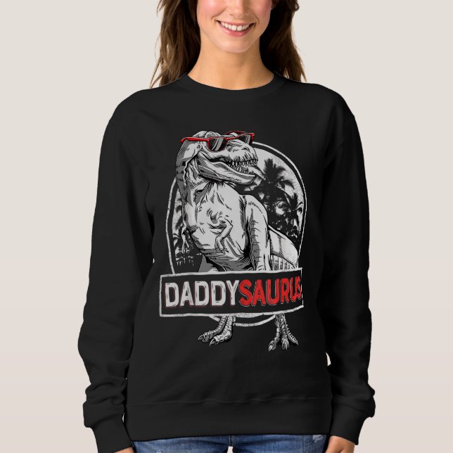 Sweatshirt Daddysaurus Rex Dinosaur Papa Saurus Fam Père (Devant)