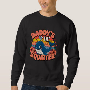 Sweatshirt Dadou drôle inapproprié petit éjecteur baleine ble