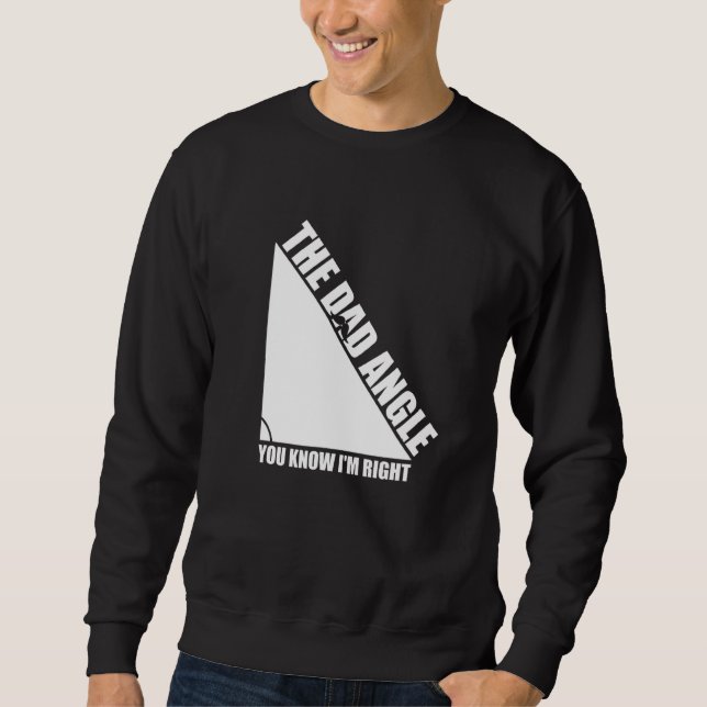 Sweatshirt Dads Angle Amour Math Fête des pères Géométrie Vou (Devant)