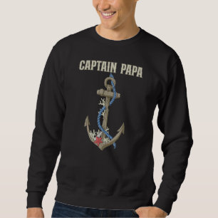 Sweatshirt Dads Bateau papa Bateau Capitaine Pontoon Croisièr