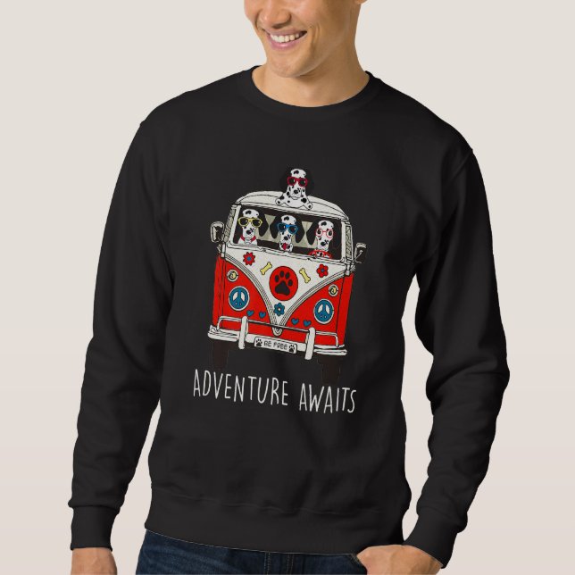 Sweatshirt Dalmatian Adventure Attend Artwork Camper (Devant)