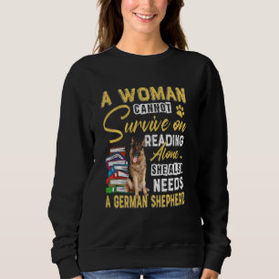 Sweatshirt Dame bibliophile Maman berger allemand mignon Bouq
