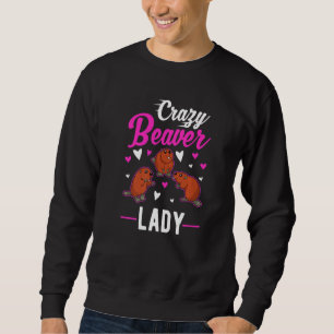 Sweatshirt Dame Crazy Beaver
