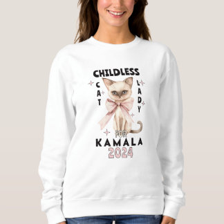 Sweatshirt Dame de chat sans enfant pour Kamala
