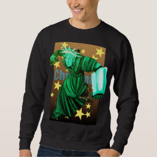 Sweatshirt Dame Liberté en colère se lève pour se battre pour