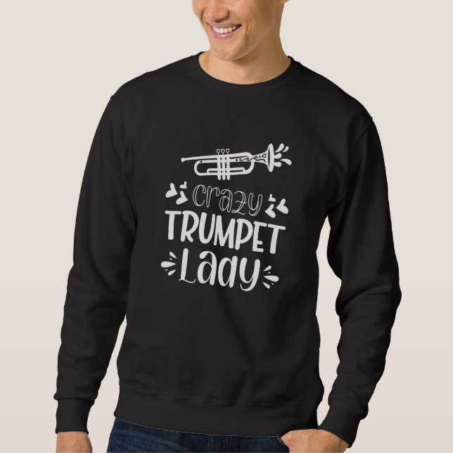 Sweatshirt Dame Trompette Folle (Devant)