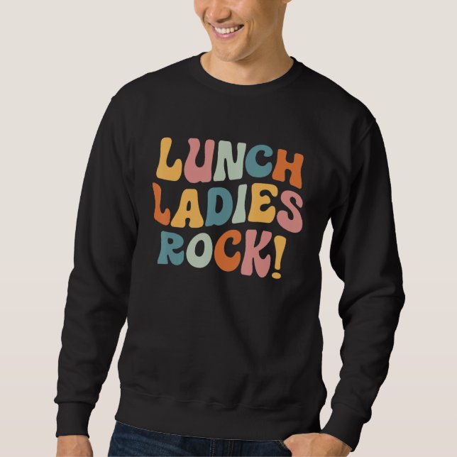 Sweatshirt Dames du déjeuner Rock  Équipe rétro des dames du  (Devant)