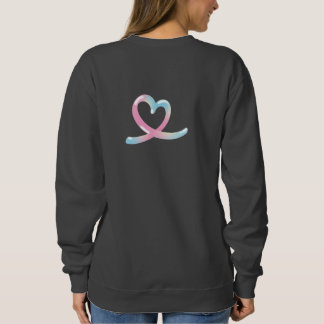 Sweatshirt d'amour minimaliste pour les femmes