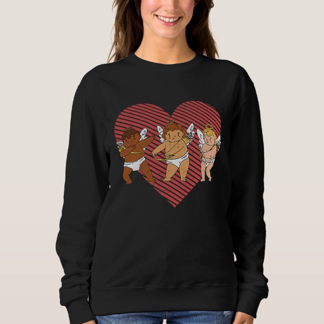 Sweatshirt Dancing Cupids Dance Challenge Valentine's Day Cou (Devant)