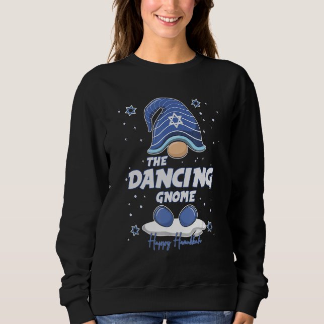 Sweatshirt Dancing Gnome  Hanukkah Family Matching for men wo (Devant)