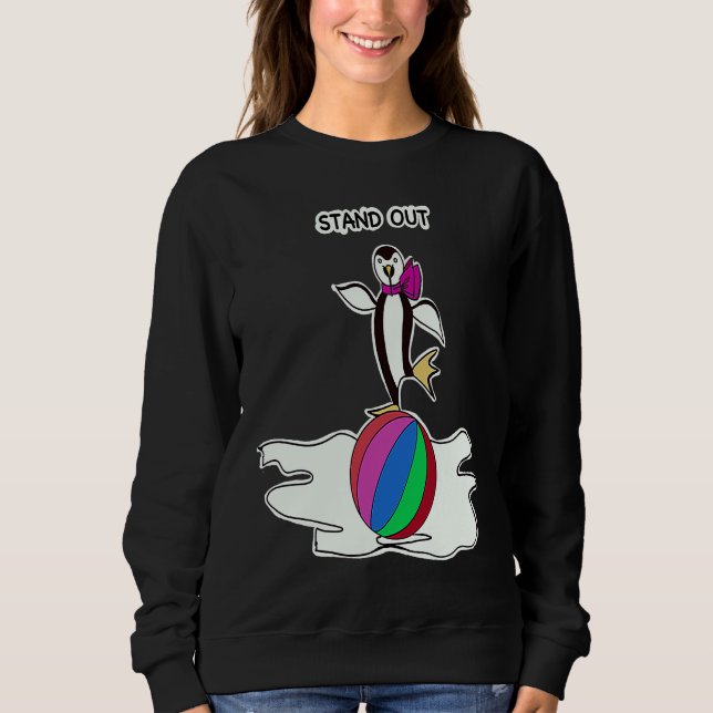 Sweatshirt Dancing Penguin Fun Animals (Devant)