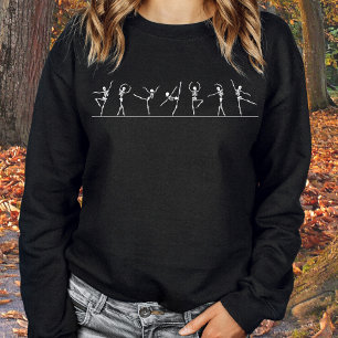 Sweatshirt Dancing Skeleton Ballerinas Ballet