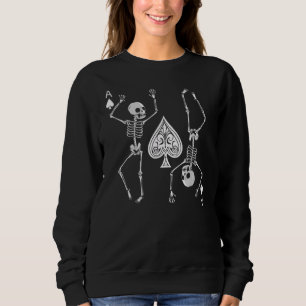 Sweatshirt Dancing Skeleton Goth