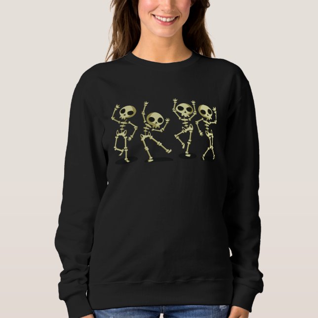 Sweatshirt Dancing Skeletons Dance Challenge Boys Girl Kids H (Devant)