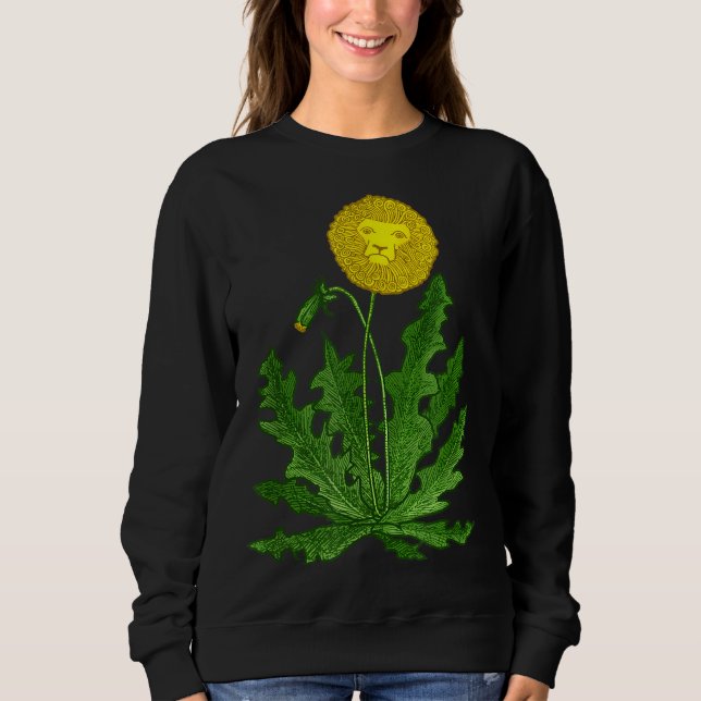 Sweatshirt DANDY LION Dandelion FUNNY SURREAL GARDEN WEEN (Devant)