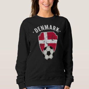 Sweatshirt Danemark Football Danemark Drapeau Football Danois