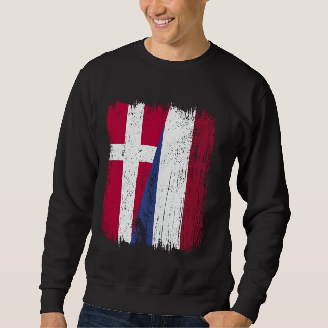 Sweatshirt Danemark Holland - Héritage danois Hollandais (Devant)