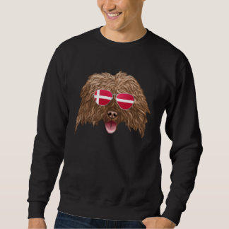 Sweatshirt Danish Flag Soft Coated Wheaten Terrier Dog Denmar