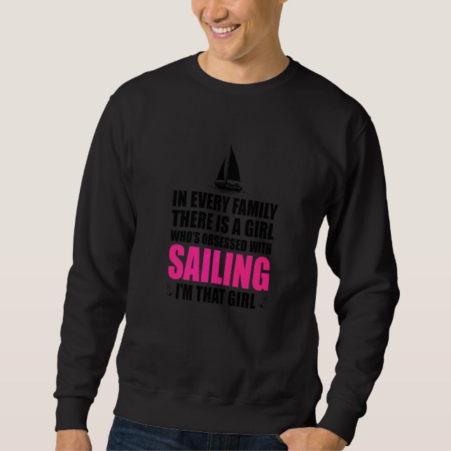 Sweatshirt Dans chaque famille il y a une fille obsédée par  (Devant)